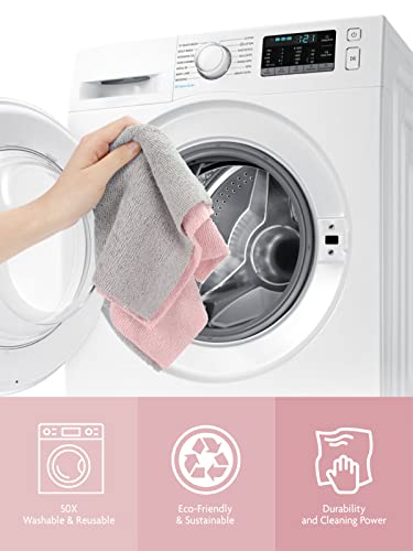 Fantasticlean Microfiber Cleaning Cloth Rolls- 150 Sheets (2 Rolls of Pink) - color: Pink, size: 150 pack