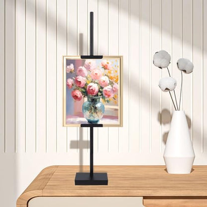 Adjustable Tabletop Easel Stand, 29" Adjustable Art Easel, Picture Easels for Display, Easel, Picture Frame Stand (Black) (30inch) - size: 30inch