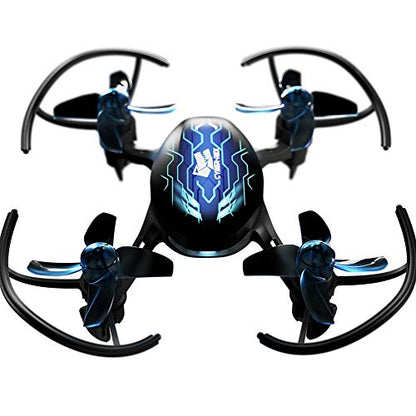 Cyber-Rex Mini RC Drone Kit for Kid Beginners and Adults, 2 Speed Level, 360 Flip, One Push Start, Altitude Control, 2 Modes Quadcopter for Beginners