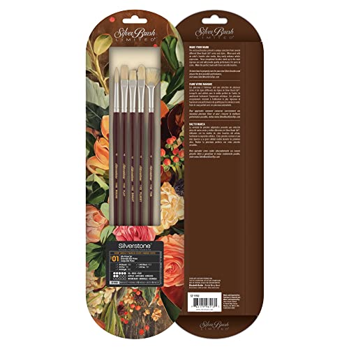 Silver Brush Limited Silverstone Alla Prima Oil Paintbrush Set, 5pc