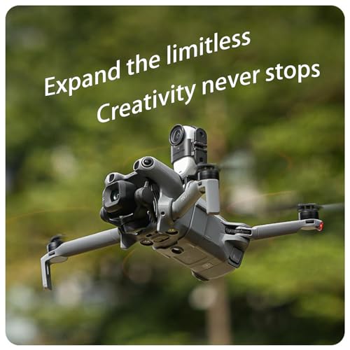 Action Camera Mount Adapter for DJI Mini 5 Pro, Drone Top Bracket with Night Led Light, Comapatible with DJI Osmo Nano/Insta360 Go Ultra/Go 3S/Go 3 (Camera Mount) - color: Camera mount