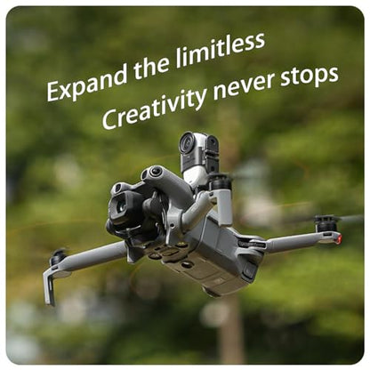 Action Camera Mount Adapter for DJI Mini 5 Pro, Drone Top Bracket with Night Led Light, Comapatible with DJI Osmo Nano/Insta360 Go Ultra/Go 3S/Go 3 (Camera Mount) - color: Camera mount