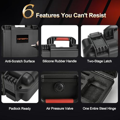 Hard Case for DJI Mini 4K Drone: Waterproof Travel Box for DJI Mini 2/SE - color: Black