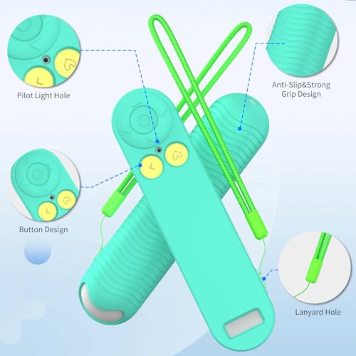 Silicone Remote Cover for Nex Playground Remote with Lanyard (Green) - color: Green