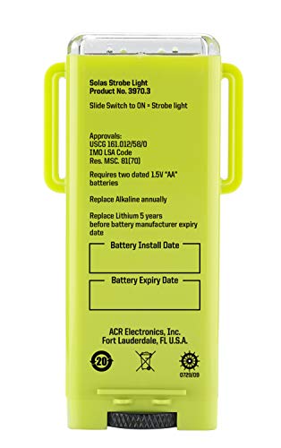 ACR 3971.3 Firefly PRO Solas Water Activated Rescue Strobe Light