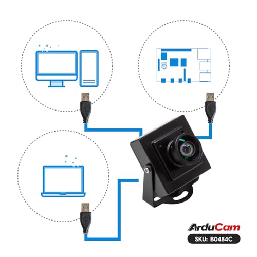 Arducam 2.3MP USB Camera Module, Global Shutter 110°(D) Wide Angle Lightburn Camera, 1080p@90fps High Speed USB 2.0 UVC Webcam for Windows, Linux, Android, and Mac OS