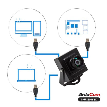 Arducam 2.3MP USB Camera Module, Global Shutter 110°(D) Wide Angle Lightburn Camera, 1080p@90fps High Speed USB 2.0 UVC Webcam for Windows, Linux, Android, and Mac OS