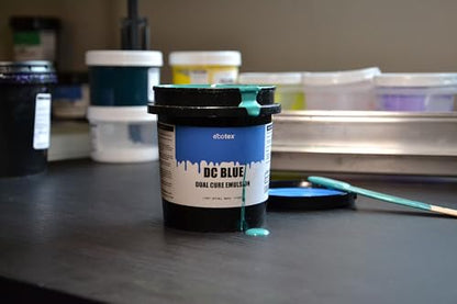 Ecotex® DC Blue Dual Cure Photo Emulsion - Screen Printing Emulsion, 1 Pt - size: 16 fl oz