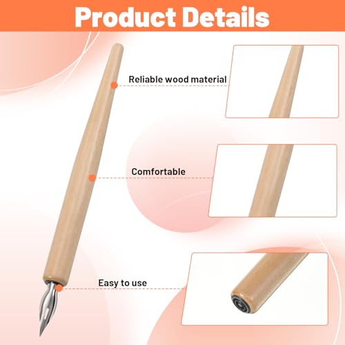11 PCS Dip Pen Nibs, Dip Pens, Stainless Steel Nib Holder for Calligraphy