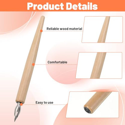 11 PCS Dip Pen Nibs, Dip Pens, Stainless Steel Nib Holder for Calligraphy