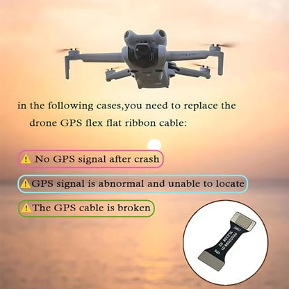 GPS Ribbon Cable Replacement for DJI Mini 4 Pro Drone GPS Module Repair Parts OEM Mini 4 Pro Drone Flexible Flat Cable Repalcement Accessories