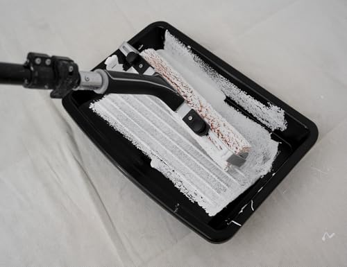 ROLLINGDOG 9-12 Inch Adjustable Paint Roller Set Super Microfiber Painting Tool Kit - color: 5PC Paint Roller Tray Set