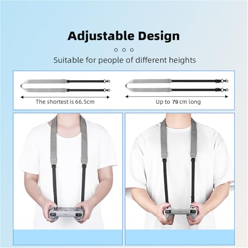 Scratch-Proof Silicone Case & PU Lanyard for DJI RC 2 Remote Controller