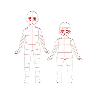 2Pcs Child's French Curve Ruler Sewing Humanoid Patterns Design, Clothing Measuring French Curve Rulers A4 Pattern Paper Draft Drawings - size: Child's Ruler (A4)
