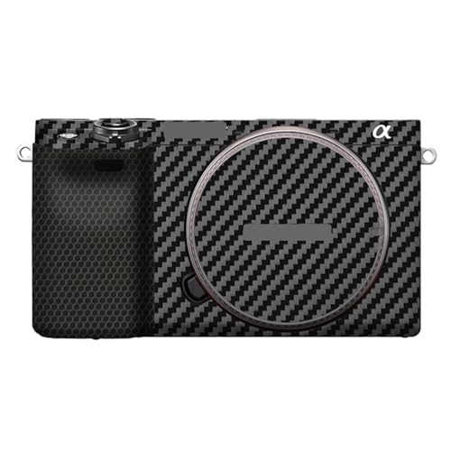 Camera Cover Skin Sticker for Sony A6400 A6300 Camera Protector Film Skin Anti-Scratch Protective Decoration and Wear Resistance(Carbon Fiber Black) - color: Carbon Fiber Black