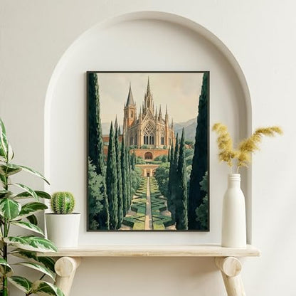 ILYUFO Diamond Art Kits for Adults Castle DIY Diamond Painting - color: Castle