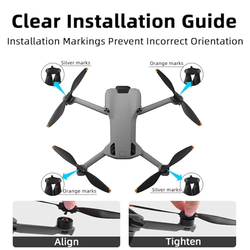 Low-Noise Propellers Drone Blades Quick Release Replacement for DJI Mini 5 PRO, 4Pcs
