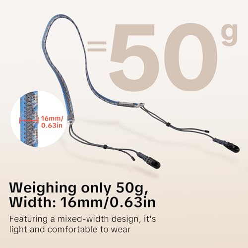 PGYTECH Adjustable Camera Shoulder Strap Slim Trendy Style, Quick Release - color: Mystic Blue