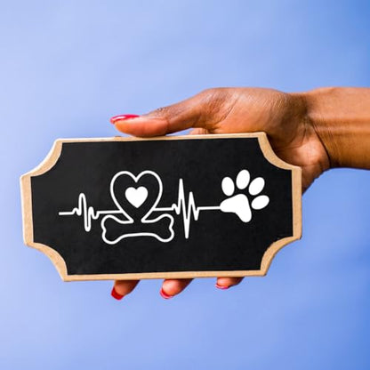 2pcs Dog Paw Print Self-Adhesive Silk Screen Transfer Stencil - Love Cat Printing Mesh 11x8.5 Reusable for DIY Painting on Wood Fabric Chalks Home Decor - style: 2pcs Dog Silk Screen Stencil