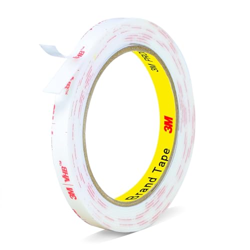 3M Double Sided Tape Heavy Duty,0.39in X 9.85ft Removable Mounting Tape - size: 0.39in X 9.85ft