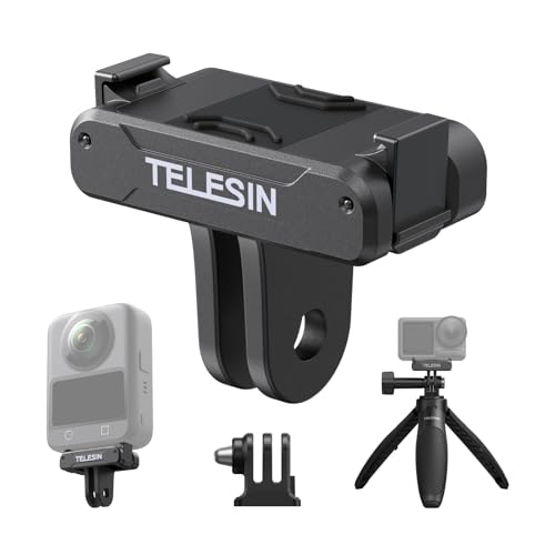 TELESIN Magnetic Quick Release Adapter Mount for DJI Osmo Action 5Pro 4 3 - color: Magnetic Adapter + Triple Claw Adapter