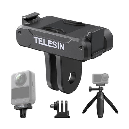 TELESIN Magnetic Quick Release Adapter Mount for DJI Osmo Action 5Pro 4 3 - color: Magnetic Adapter + Triple Claw Adapter