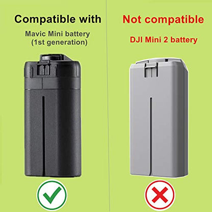 Hanatora Battery Car Charger for DJI Mavic Mini(1st Generation),Triple Output (2 x Battery+USB),Multi Rapid Drone Charging Hub