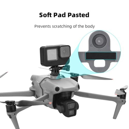 Camera Adapter Mount Extension Bracket for DJI Air 3 Drone Carry Bracket Top Extension Camera 1/4 Screw Adapter Bracket Holder Mount