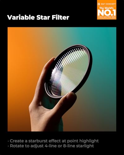 K&F CONCEPT 58mm Variable Star Starburst Filter 4 8 Points - size: 58mm
