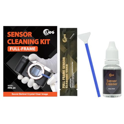 UES Full-Frame Camera Sensor Cleaning Kit (14pcs Swabs and 15ml Cleaner) - style: 14 Swabs + 15ml Cleaner