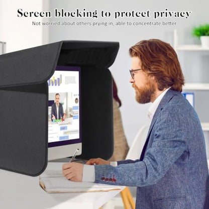 27 inch Display Monitor Hood Sunshade Desktop Computer Sunshade, Large - size: Large (Less Than 27")