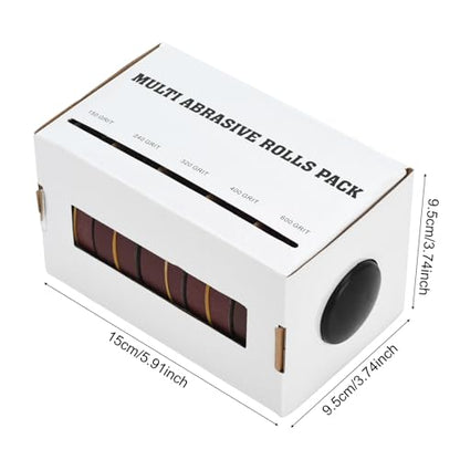 Emery Cloth Roll, 5 Rolls 8 Meters Abrasive Sandpaper - size: 5Rolls 26FT