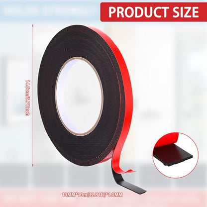 cobee 0.39"×32FT Double Sided Tape Heavy Duty, Mounting Tape Heavy Duty
