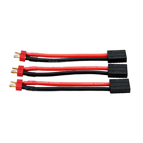 3pcs T-Plug Style Male Connector with 12awg 4inch Wire(C68-3)