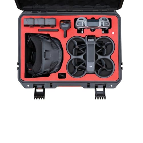 Waterproof Hard Case for DJI Avata 2 Fly Smart Combo/Fly More Combo, Fits DJI Goggles N3/Goggles 3, RC Motion 3, FPV Remote Controller 3, Up to 7 Batteries | Shockproof, Dustproof