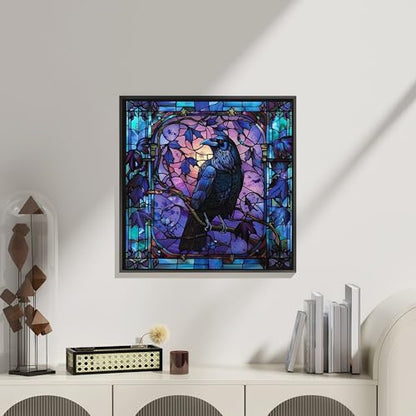 Diamond Painting Kits for Adults,5D Crow Diamond Art Kits for Beginners - color: KM344-1