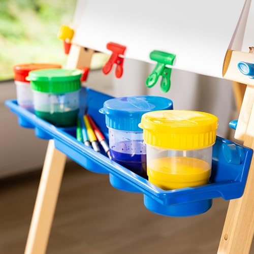 Melissa & Doug Spill-Proof Paint Cups - 4-Pack, Airtight Seal, Snap Lids