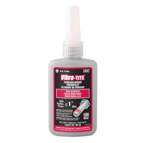 Vibra-TITE - 13150 131 Permanent Strength Anaerobic Threadlocker, 50 ml Bottle, Red - size: 50 milliliters