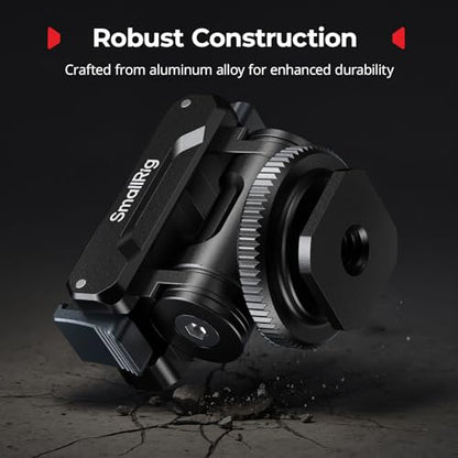 SMALLRIG Cold Shoe Adapter Mount for DJI Osmo 360 / Action 5 Pro / 4/3 - style: Cold Shoe Mount-Aluminum