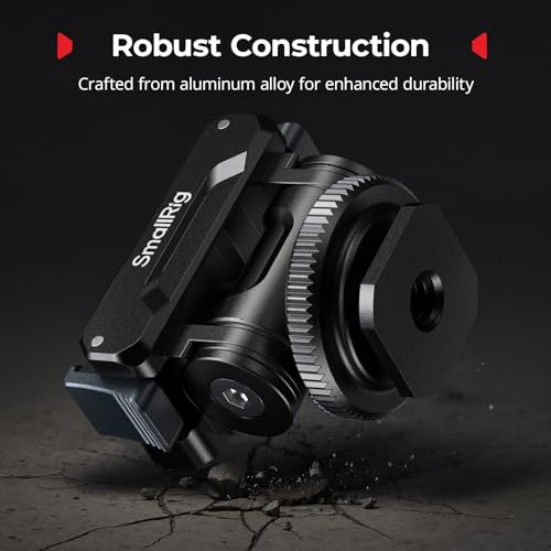 SMALLRIG Cold Shoe Adapter Mount for DJI Osmo 360 / Action 5 Pro / 4/3 - style: Cold Shoe Mount-Aluminum