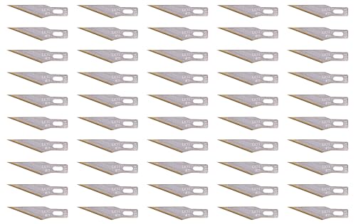 Excel Blades #11 Titanium Nitride Hobby Blades, 50-Pack, Carbon Steel