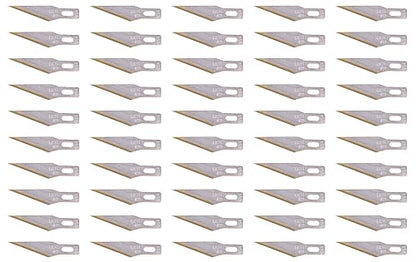 Excel Blades #11 Titanium Nitride Hobby Blades, 50-Pack, Carbon Steel