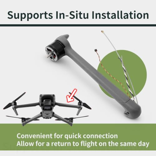 Drone Motor Arm Assembly Rear Left Compatible with DJI Mavic 3 Series Robotic Arm Replacement for DJI Mavic 3 Cine/Classic Drone Spare Parts - color: Mavic3 Rear Left Drone Motor Arm