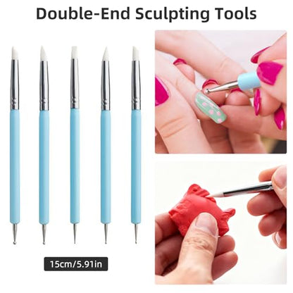 AULEEP 35 PCS Clay Sculpting Tools Kit, Air Dry Clay Tool for Pottery Craft
