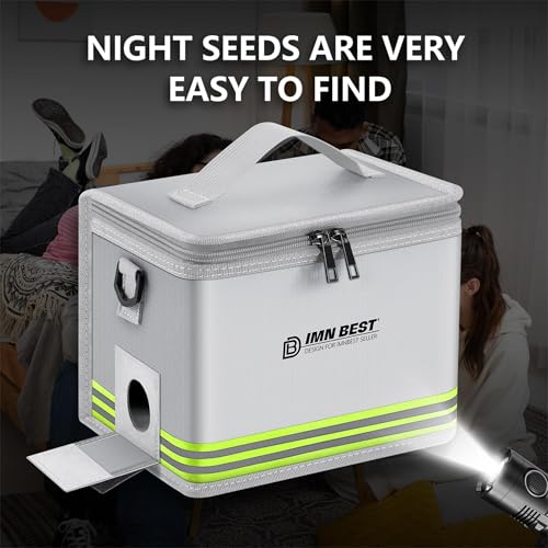 ImnBest Lipo Safe Bag Fireproof, Explosion-proof, Large Capacity, Fireproof Safe, Lipo Battery Storage Box, Protective Safe for Charging and Storing (Silvery) - color: Silvery