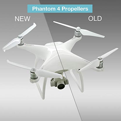 ExpertPower 2 Pairs 9455S propellers Plus 2 Pack High Capacity (15.2V 5870mAh) Intelligent Flight Replacement Batteries Combo for DJI Phantom 4 Series Drones
