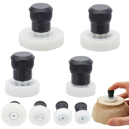 INFUNLY 4pcs Different Sizes Clay Finishing Tools Professional Ceramic Clay Pottery Finishing Tool Set for Pottery Enthusiasts Clay Throwing Trimming Spinner Tool Practical Pottery Wheel Trimmer Tool