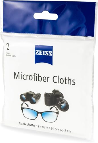 Zeiss MicroFiber Lens Cleaning Cloth (Pack of 4) JUMBO SIZE
