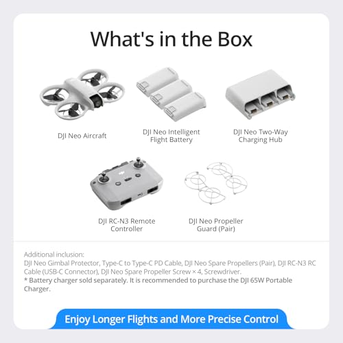 DJI Neo Fly More Combo, Mini Drone With 4K UHD Camera for Adults - style: DJI Neo Fly More Combo (3 Batteries, RC-N3)