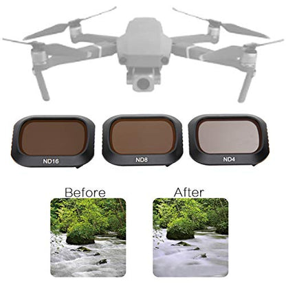 Camera Lens Filters ND4 ND8 ND16 Lens Filter Neutral Density 3 in 1 Set for 2 Pro Camera Reduce Dust and Scratches Water Proof Filter